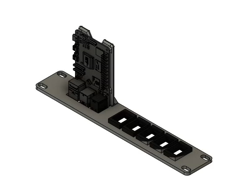 10" Rackmount til 1x raspberry pi + 5x keystone