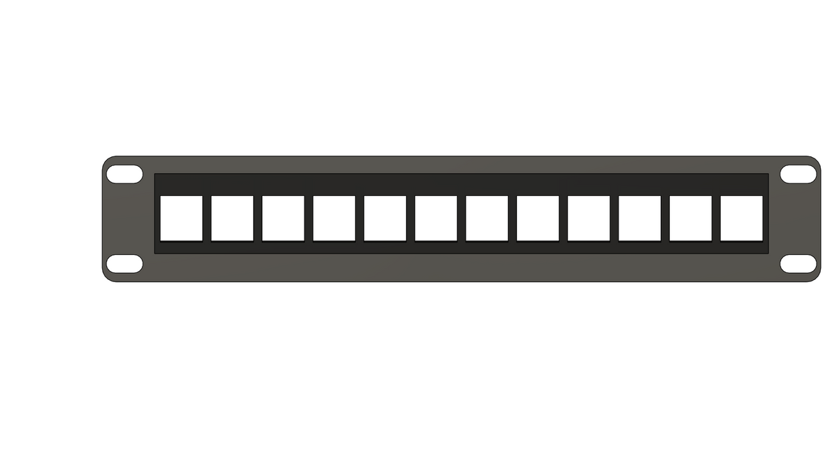 10-Inch Rack keystone patch panel
