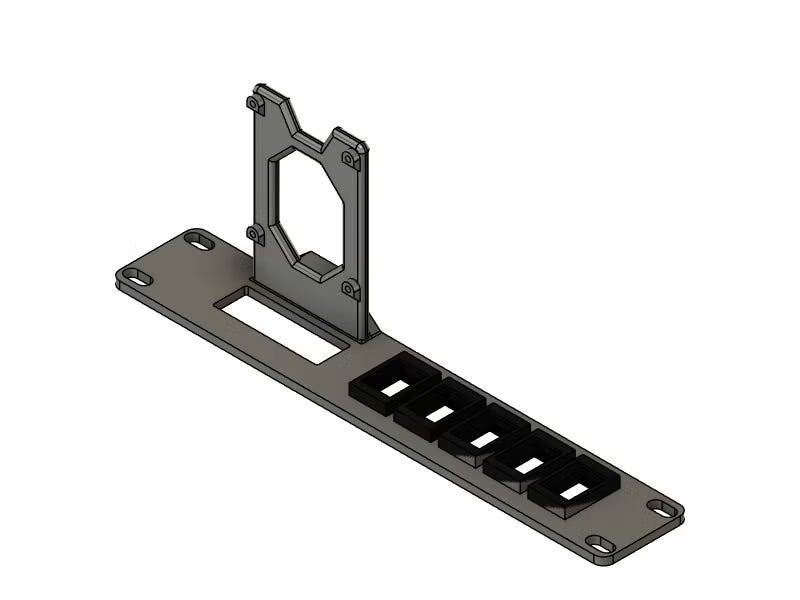 10" Rackmount til 1x raspberry pi + 5x keystone