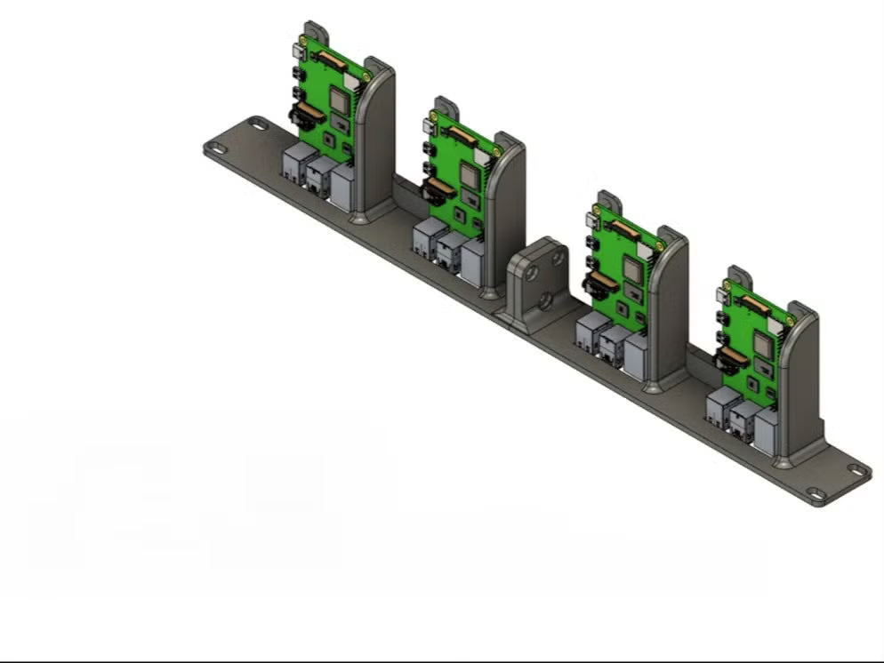 Raspberry Pi 2/3B/4B/5B 19" Rackmount