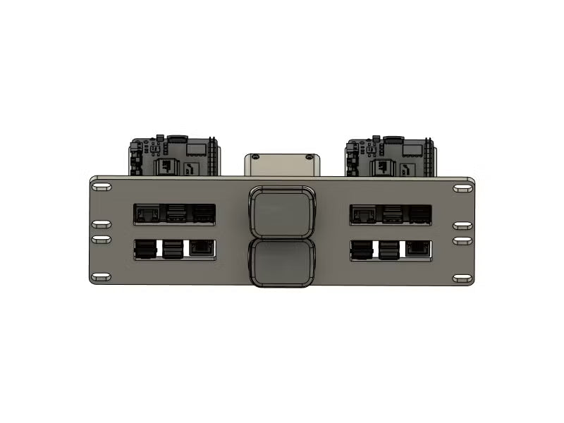10" 2u Rackmount til 4x Raspberry Pi 5 + 2x JetKvm.