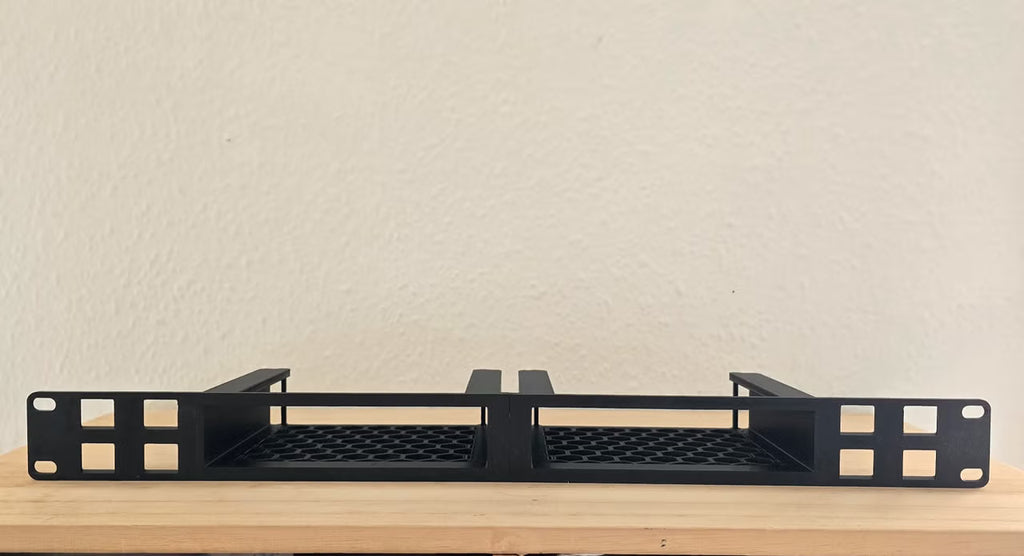 19" Rackmount til 2 stk Ubiquiti Unifi UXG-Max UCG-UItra UCG-Max - 8x keystone