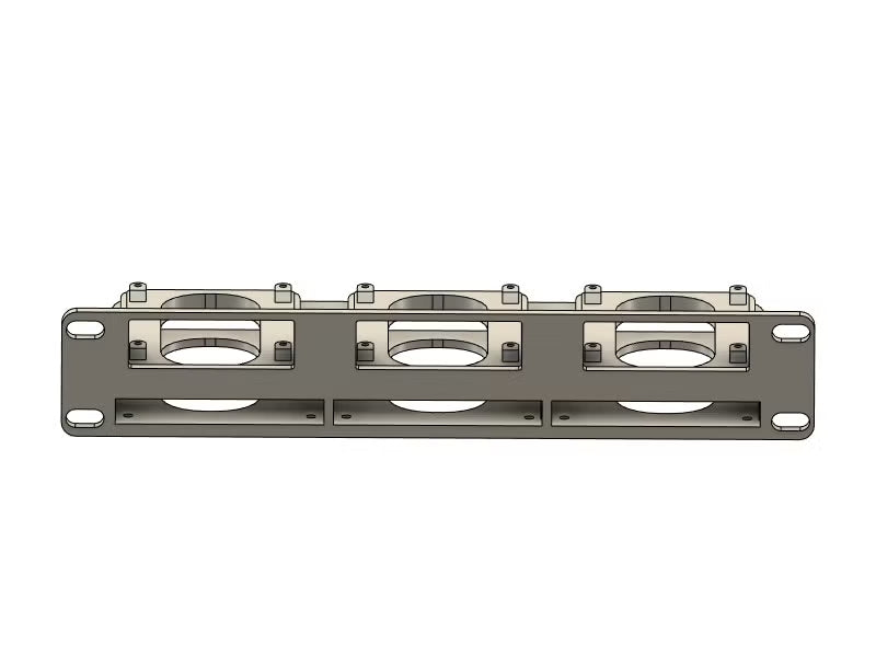 10" Rackmount til 3x Raspberry pi 5 + 3x 2,5 SSD's